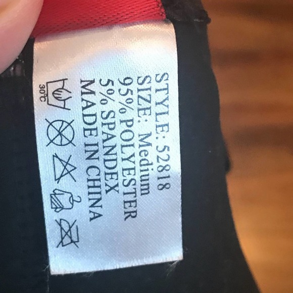 Music legs Lingerie polka dot & ruffle corset sz M  (B09) - Picture 5 of 8